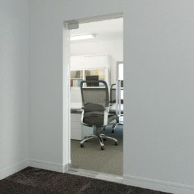 オフィスのエントランス用ガラス - テンパードア／会議室のドアに