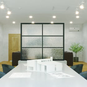 オフィスの会議室用ガラス - 強化ガラス／設計事務所のパーテーションに