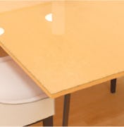 テーブルのデザインを見せたい方におすすめのガラス天板 - テーブル天板 強化ガラス(ハイクリア)