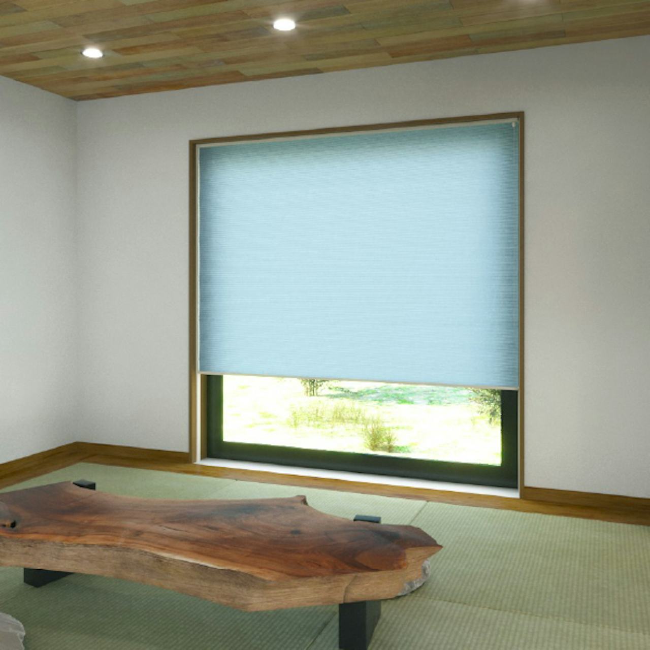 断熱ブラインドは、障子紙のような素材だから和室に最適