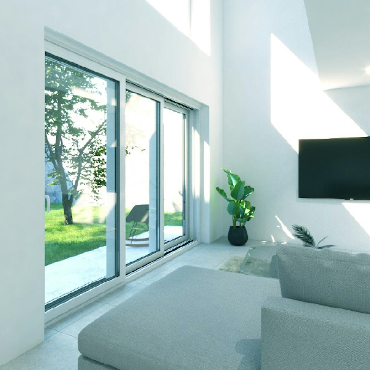 見た目が変わらないガラス交換は、リビングの窓に最適断熱方法