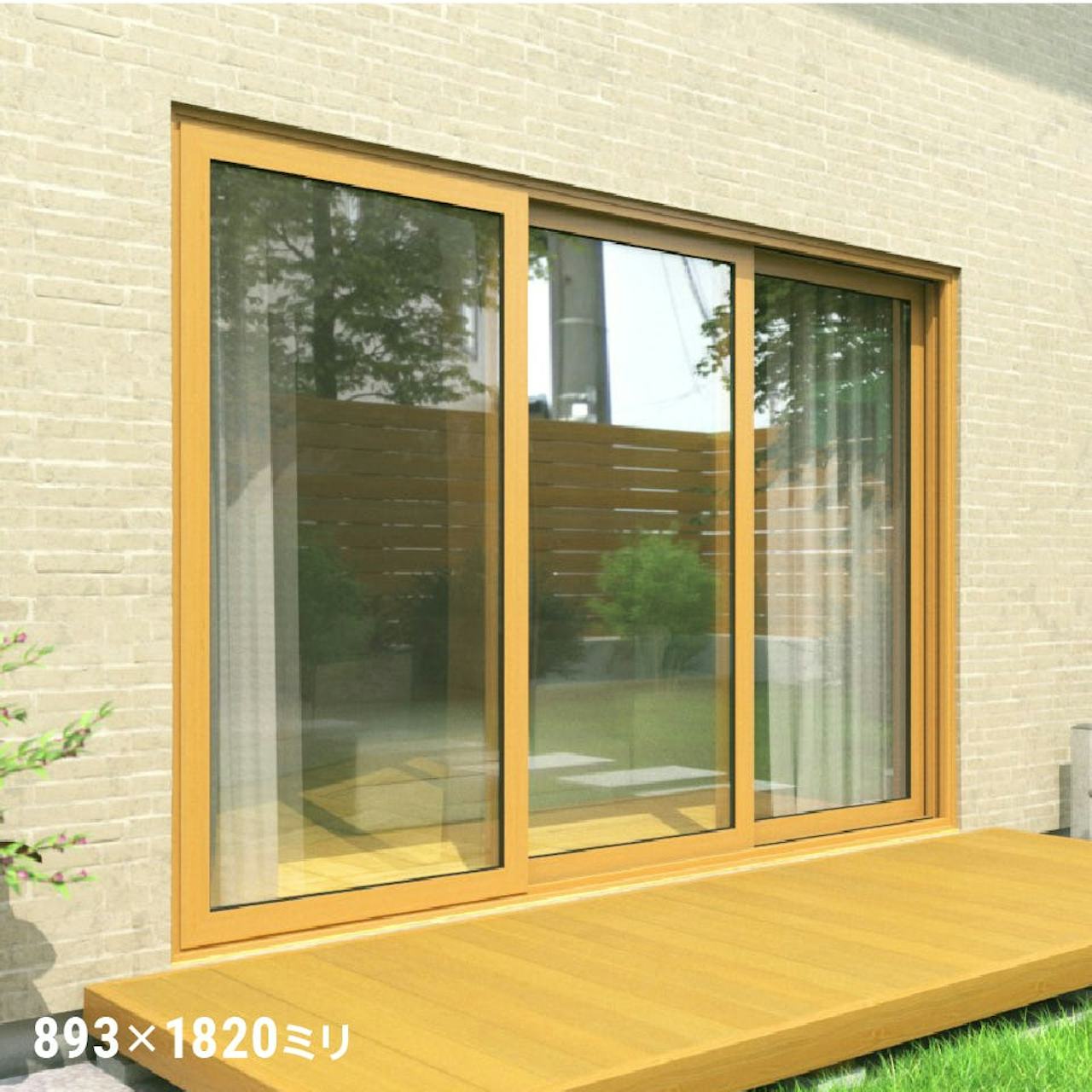 地震や台風に強い窓ガラス「防犯ガラス」を、住宅の窓に使用した事例