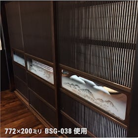 障子用ガラス(ぼかし山水) - 使用事例:障子窓に