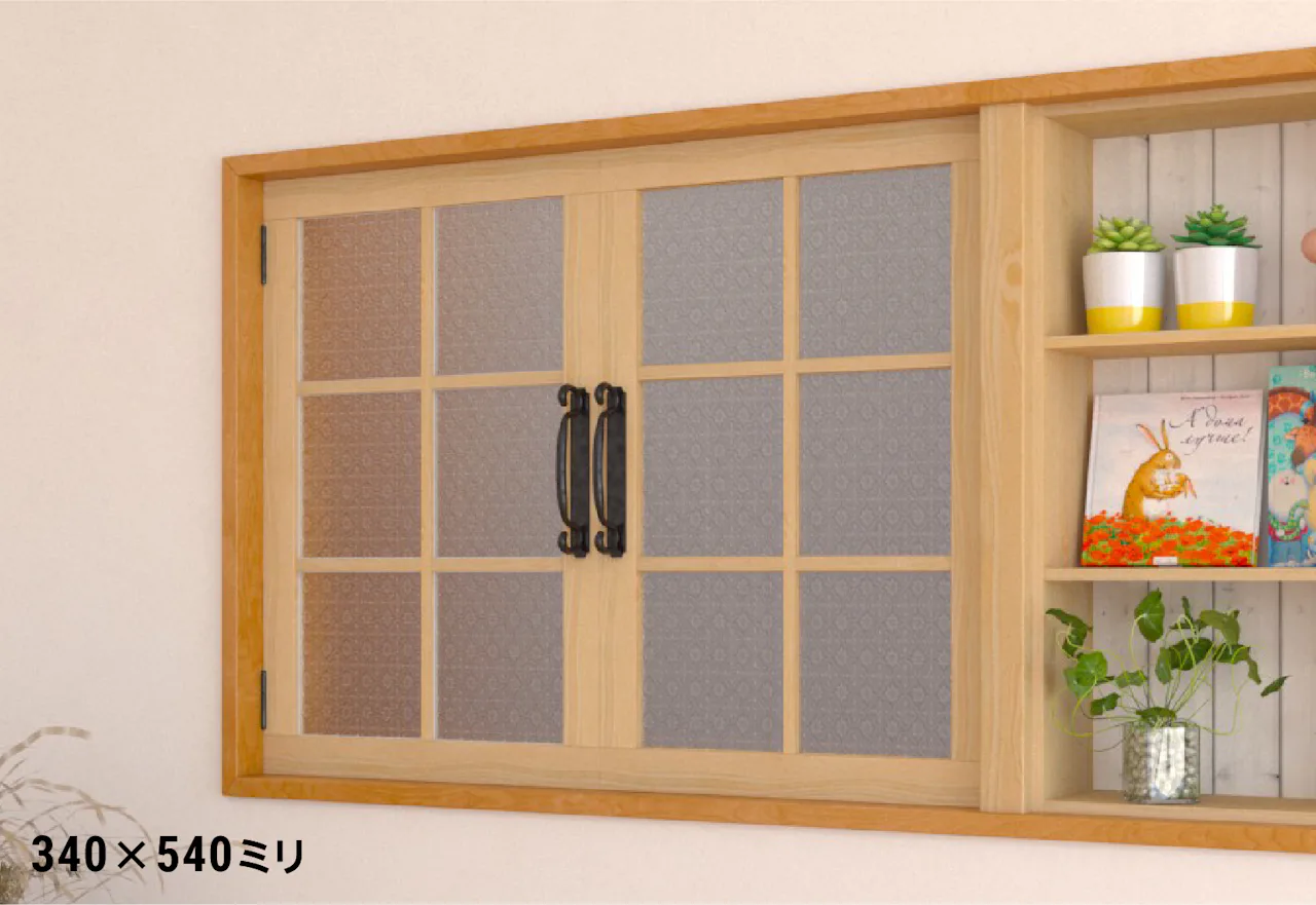 フローラガラス - 使用事例：室内窓に