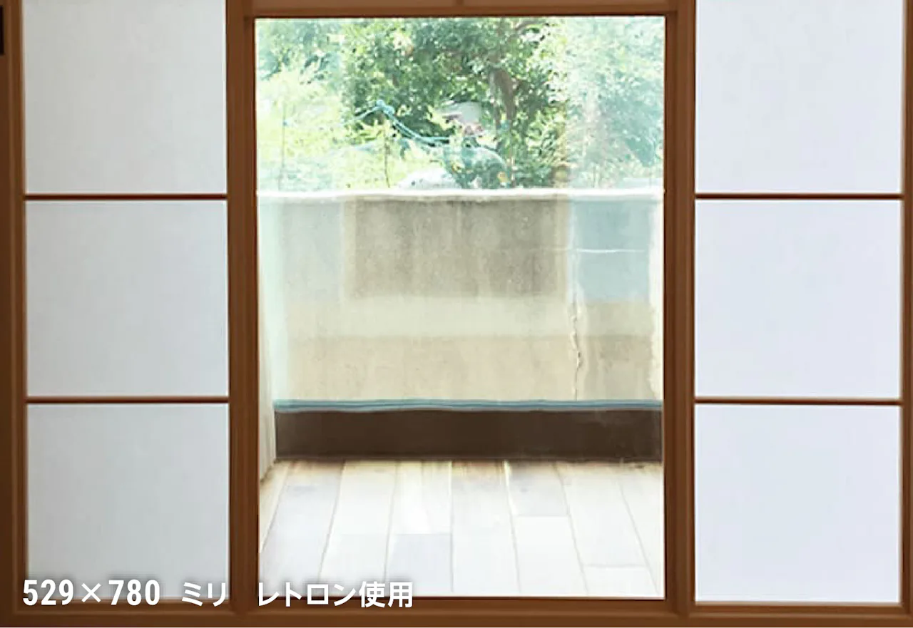 雪見障子のガラスに