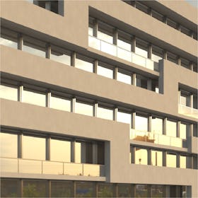 ミラーガラス - 使用事例:公共施設の窓に①