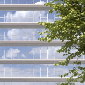 ミラーガラス - 使用事例:ビルの窓に②