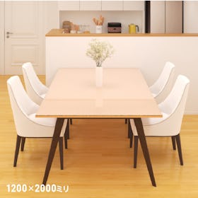 フロストガラス(タペストリーガラス) - 使用事例:ダイニングテーブルに