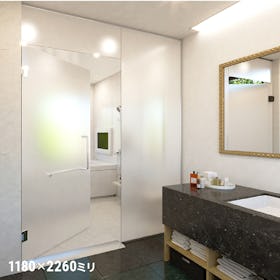 フロストガラス(タペストリーガラス) - 使用事例:ドアガラスに