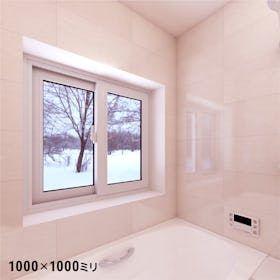 窓サッシのカバー工法 - 浴室の窓に使用した事例