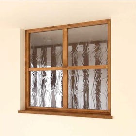 木枠選択ガラスシステム - 使用事例：住宅の室内窓に①