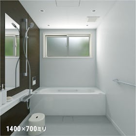 スライド式ロール網戸「ZIProll 網戸タイプ」  - 浴室窓に使用した事例