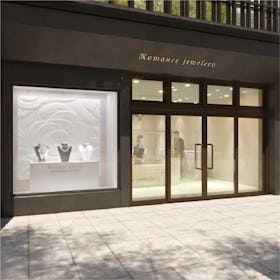 防犯ペアガラス(複層ガラス) - 使用事例:店舗窓に