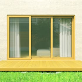 防犯ペアガラス(複層ガラス) - 使用事例:ベランダ窓に①