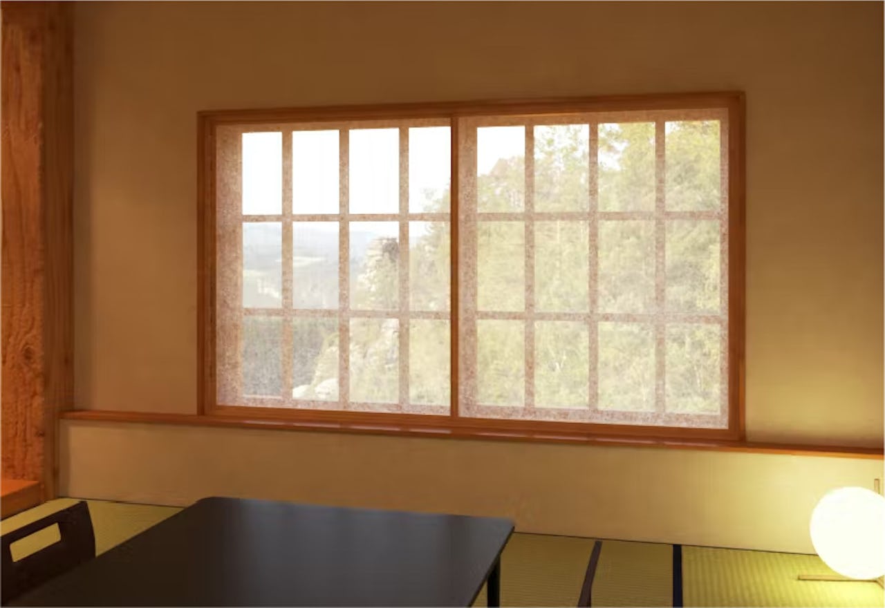LIXILの内窓「インプラス」引き違い窓(2枚建て) - リビングの窓に使用した事例