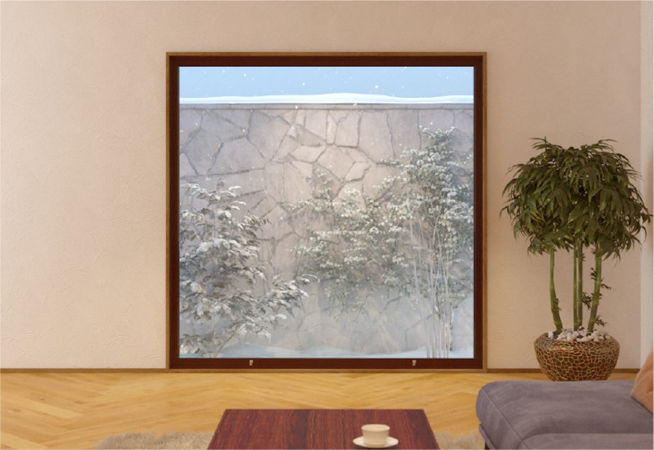 LIXILの内窓「インプラス」FIX窓 - リビングの窓に使用した事例