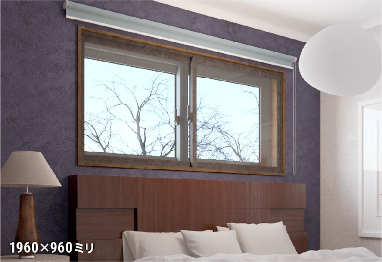 LIXILの内窓「インプラス」引き違い窓 for Renovation (2枚建て) - 寝室の窓に使用した事例