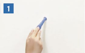 ガラススリット棚(強化ガラス)の取付方法①/取付位置を決める