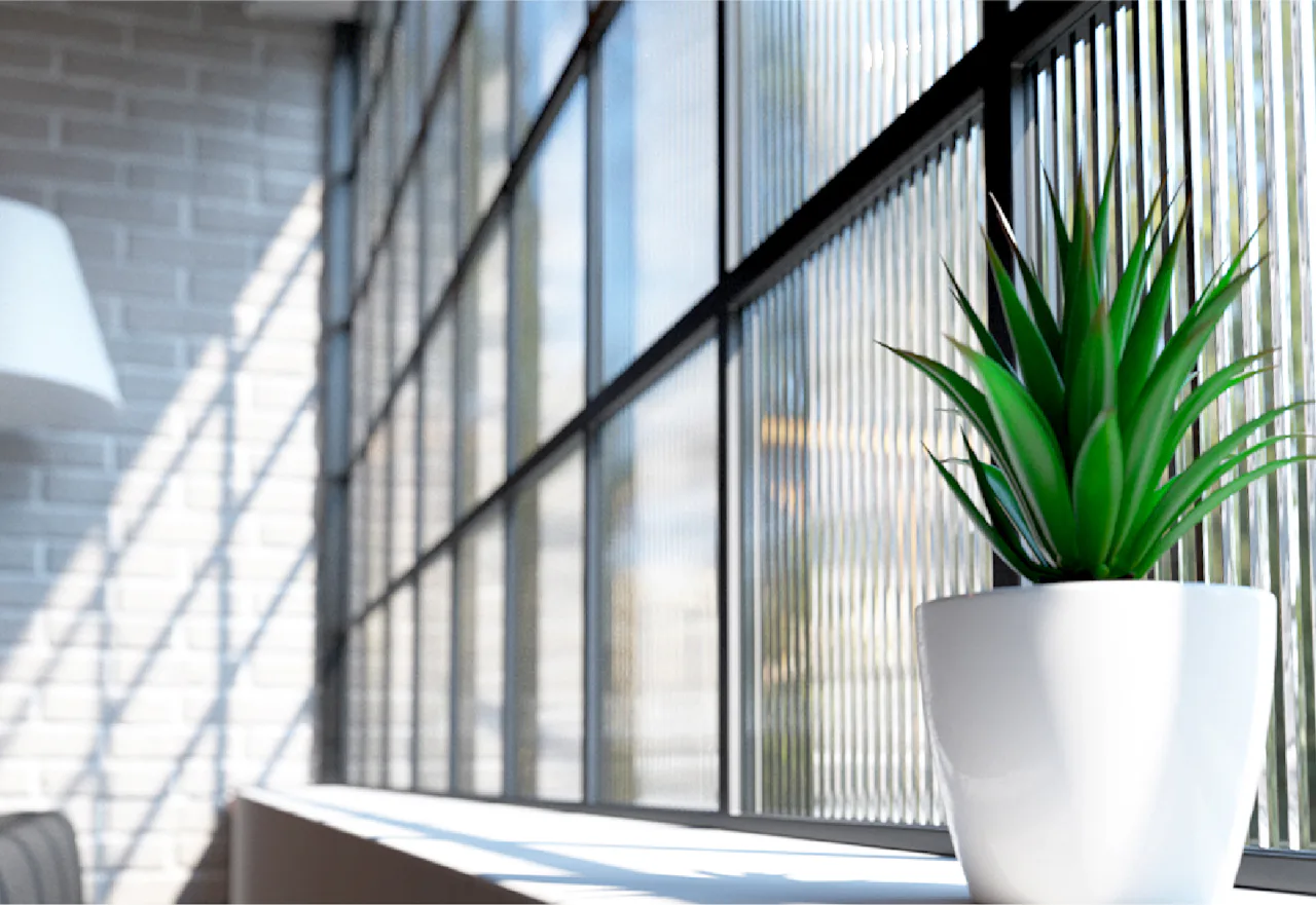 モールガラスの使用事例／窓に