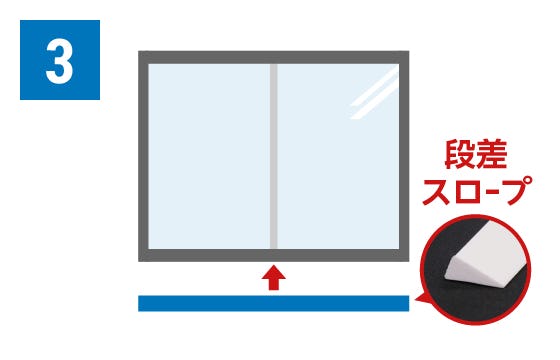 暖窓シンプル内窓DIYキットHI（戸車付）の取付方法(3)中空ポリカにパネルフレームを取り付ける
