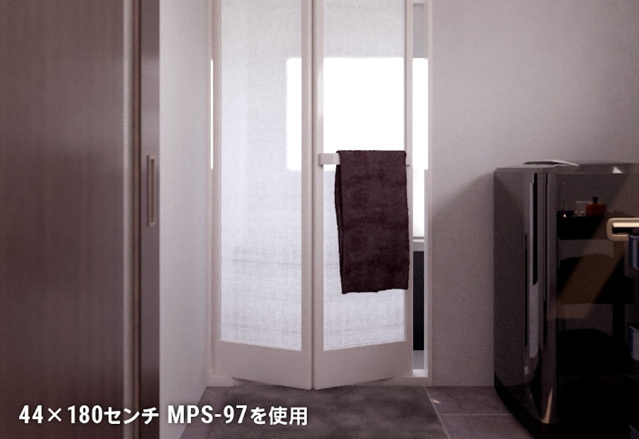 浴室の建具にワーロンプレート MPS-97を使用した事例