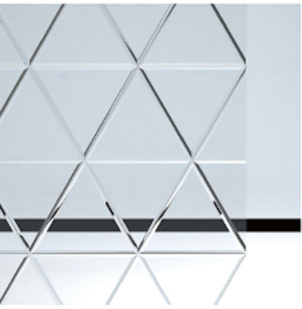 EKG-003 - 和風ガラス「切子風ガラス」六角籠目(梅) 透明