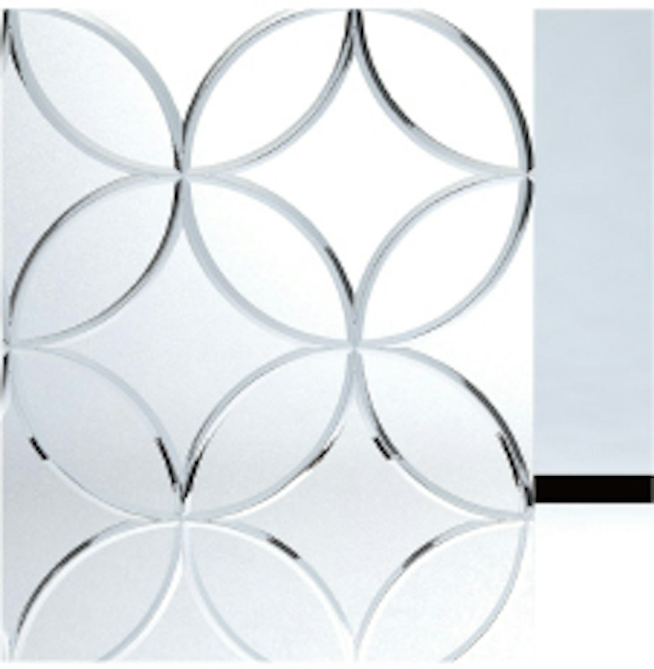 EKG-018 - 和風ガラス「切子風ガラス」七宝紋(竹) フロスト