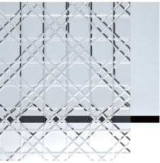 EKG-007 - 和風ガラス「切子風ガラス」八角籠目 透明