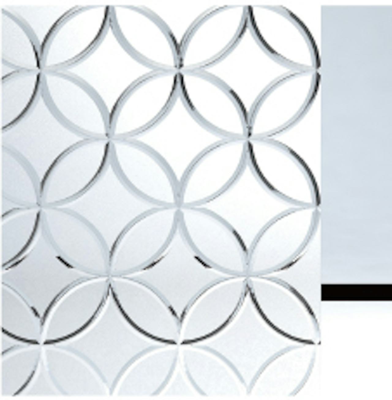 EKG-020 - 和風ガラス「切子風ガラス」七宝紋(松) フロスト