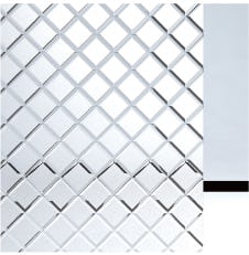 EKG-014 - 和風ガラス「切子風ガラス」矢来紋(松)  フロスト