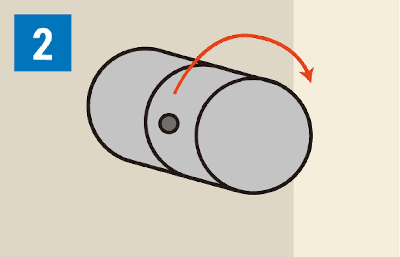 スライド式「ガラスサインボード」を差し込み型で取り付ける方法②/ベース本体を取り付ける