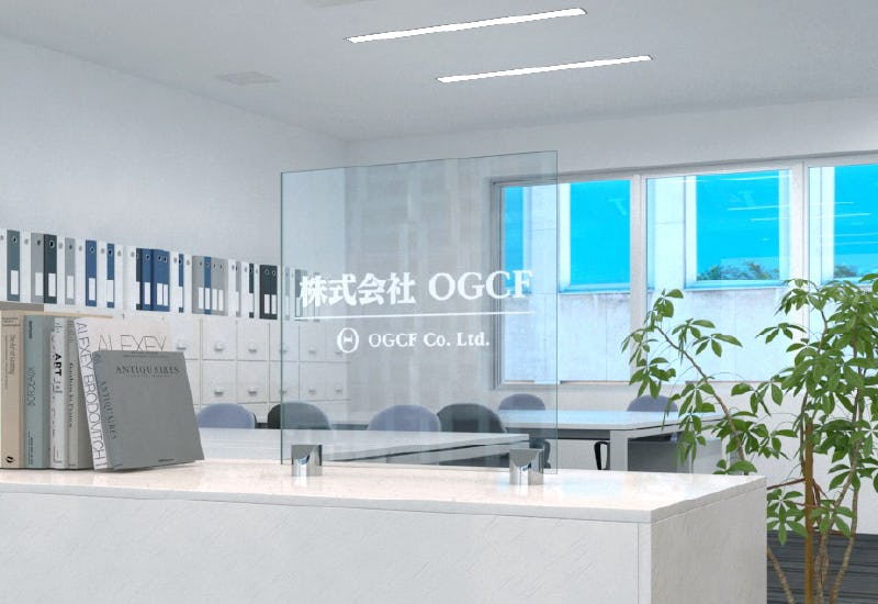 卓上サイン／垂直・穴なし】ガラス・アクリル板／文字入れ可