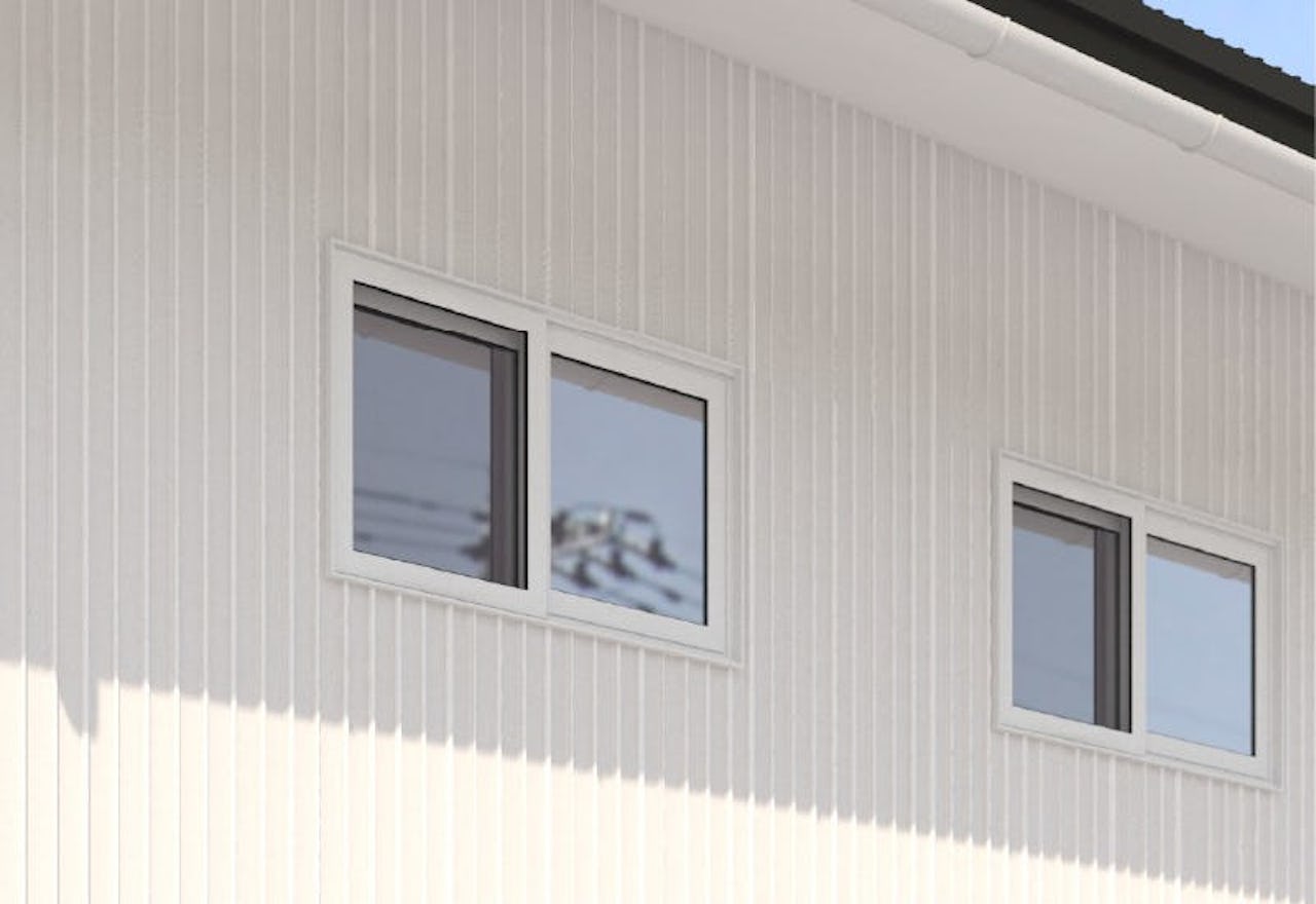 2階の子供部屋の窓に「引き違い網戸」を設置した事例