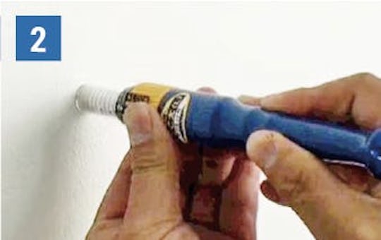 アルミウォールシェルフの施工方法②下地の有無を確認する