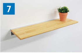 木製ウォールシェルフの施工方法⑦完成