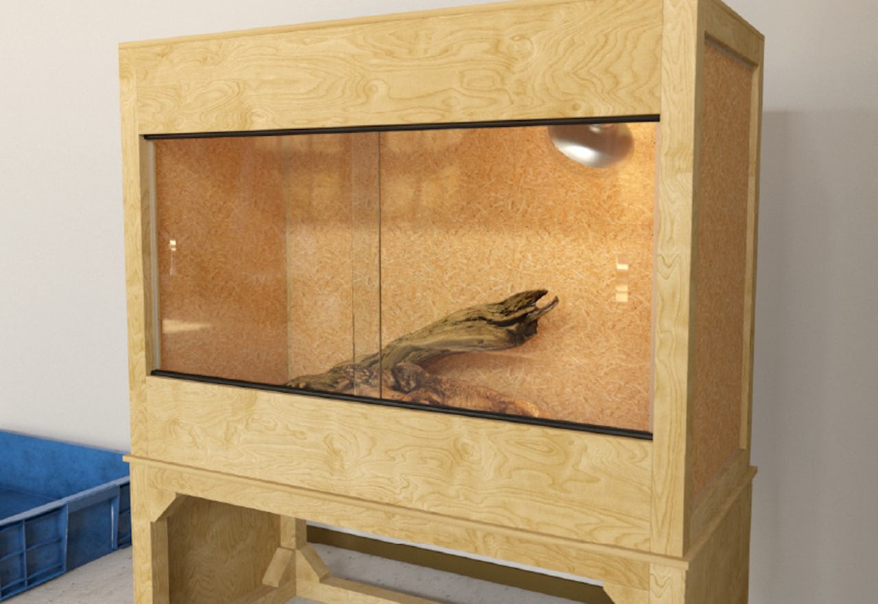 飼育ケージの引き戸にガラス破損止め「ソフトクッション」を使用した事例