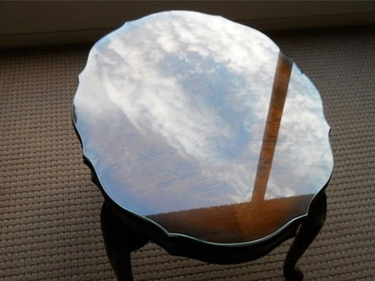 テーブルマットのガラス天板 - 複雑な形の例①