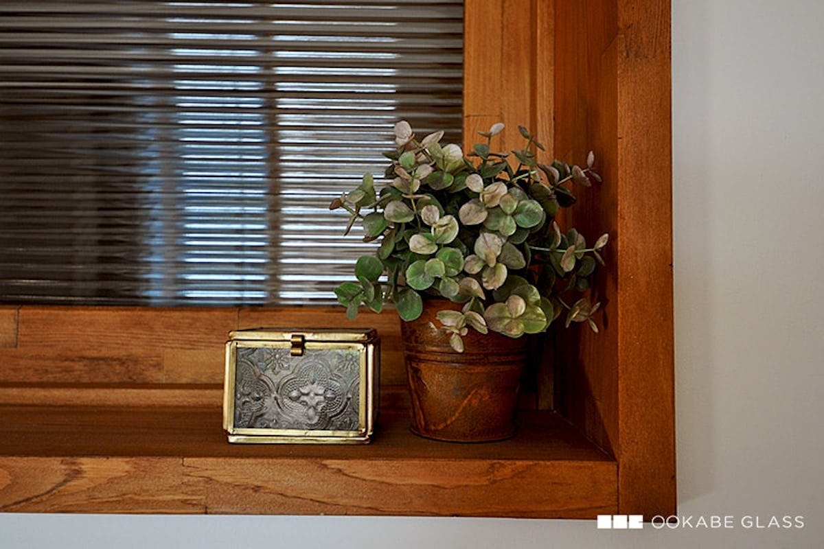 室内窓に使用した「モールガラス」-3