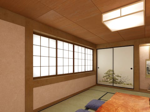 和室の引き違い窓にインプラスを設置したお客様 - 設置後