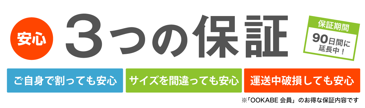 3つの安心保証