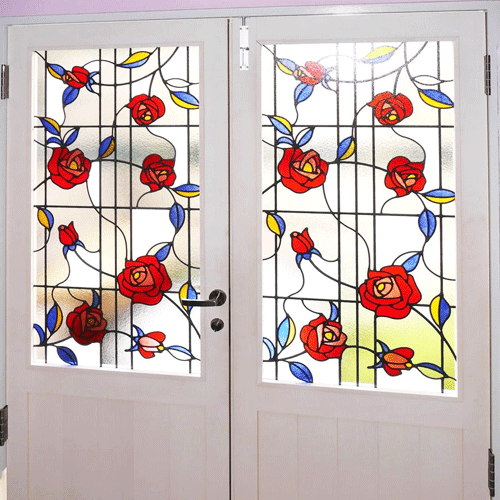 ステンドグラス「ブリリアントモーメント」シリーズの「ニューパフューム」