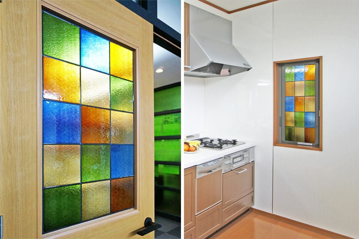 ステンドグラス「ラティスカラー」シリーズを注文いただいたお客様の事例