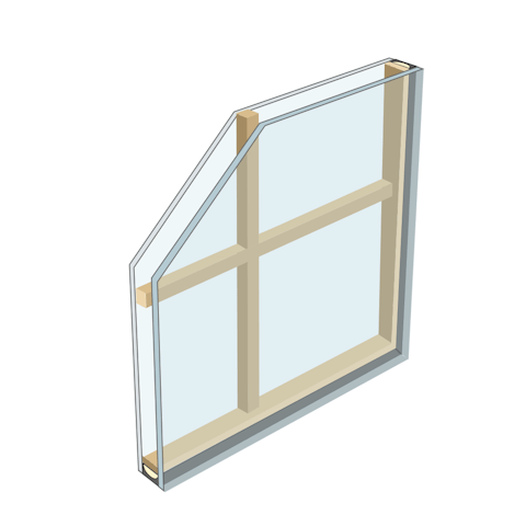内窓の完成品のガラスの種類_和室用複層ガラス