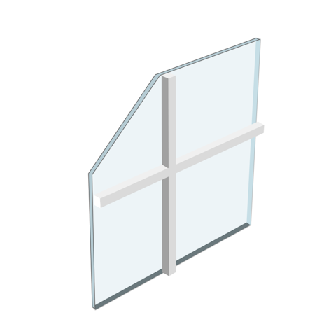 内窓の完成品のガラスの種類_格子入単板ガラス