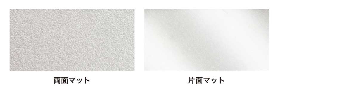 平板ポリカーボネートの4種類の透過具合 - 片面と両面の違い