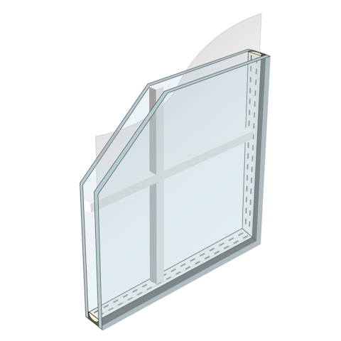 内窓の完成品のガラスの種類_格子入Low-E複層ガラス
