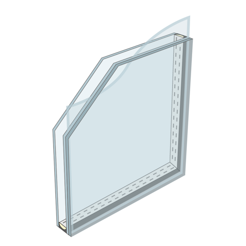 内窓の完成品のガラスの種類_合わせガラス／複層
