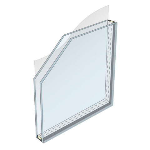 内窓の完成品のガラスの種類_Low-E複層ガラス／強化
