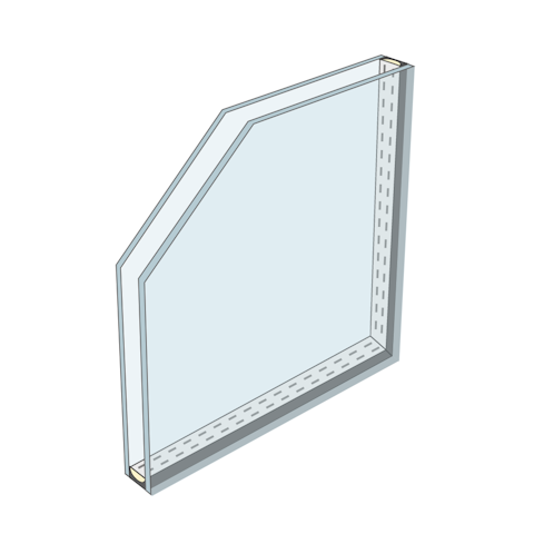 内窓の完成品のガラスの種類_複層ガラス