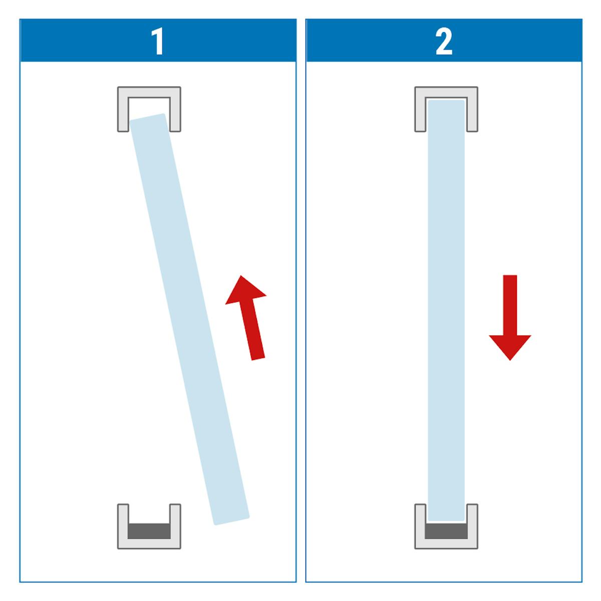 ケンドン式のガラスの納め方